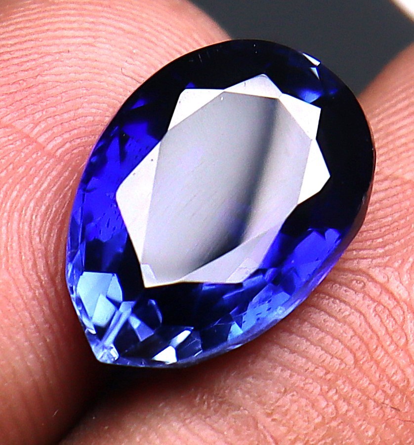 Natural Blue Sapphire Certified Gemstone Loose Pear Shape 9-10 Ct