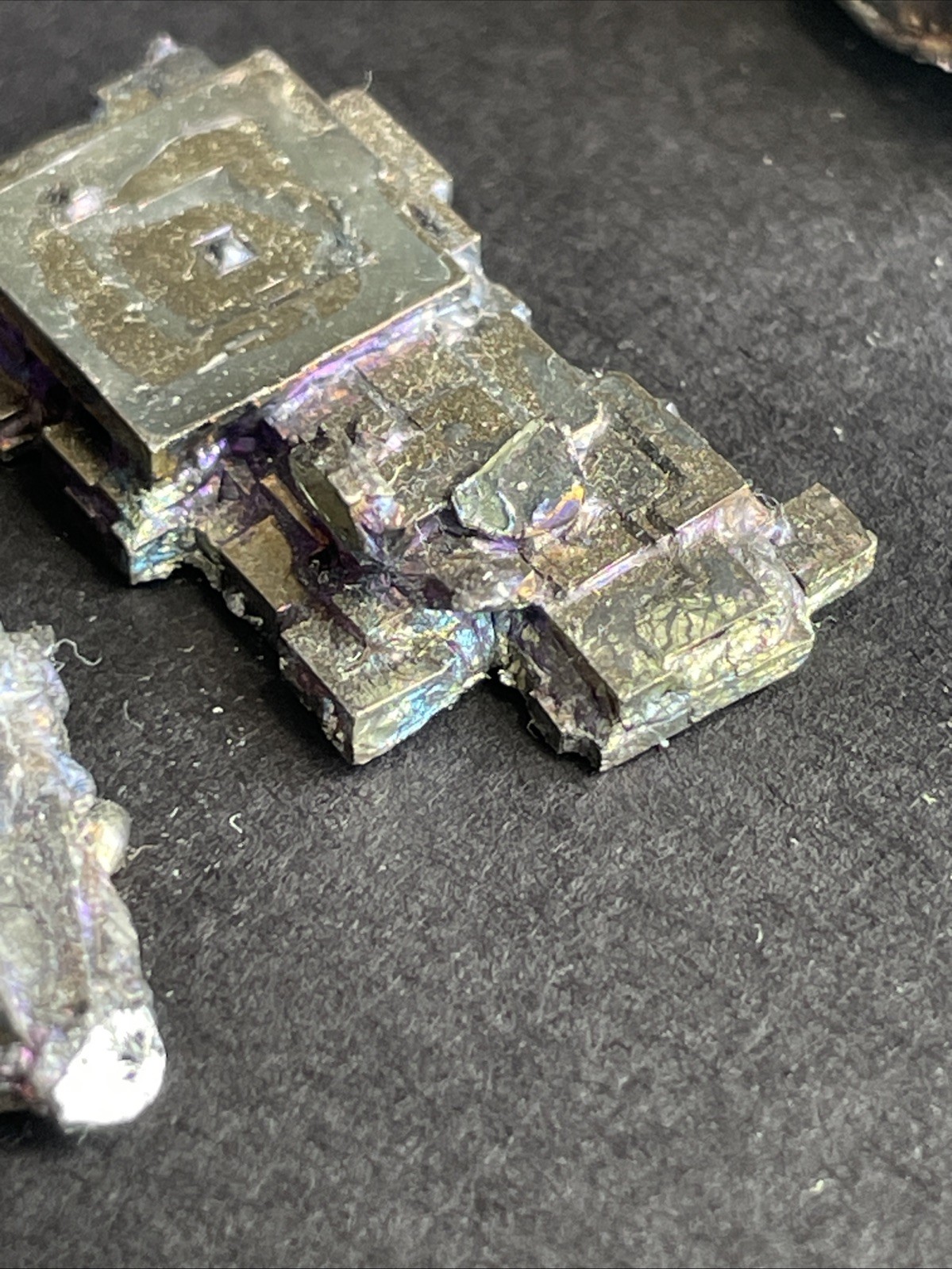 Bismuth Crystal Lot – 5 Pieces – Over 75 Grams.