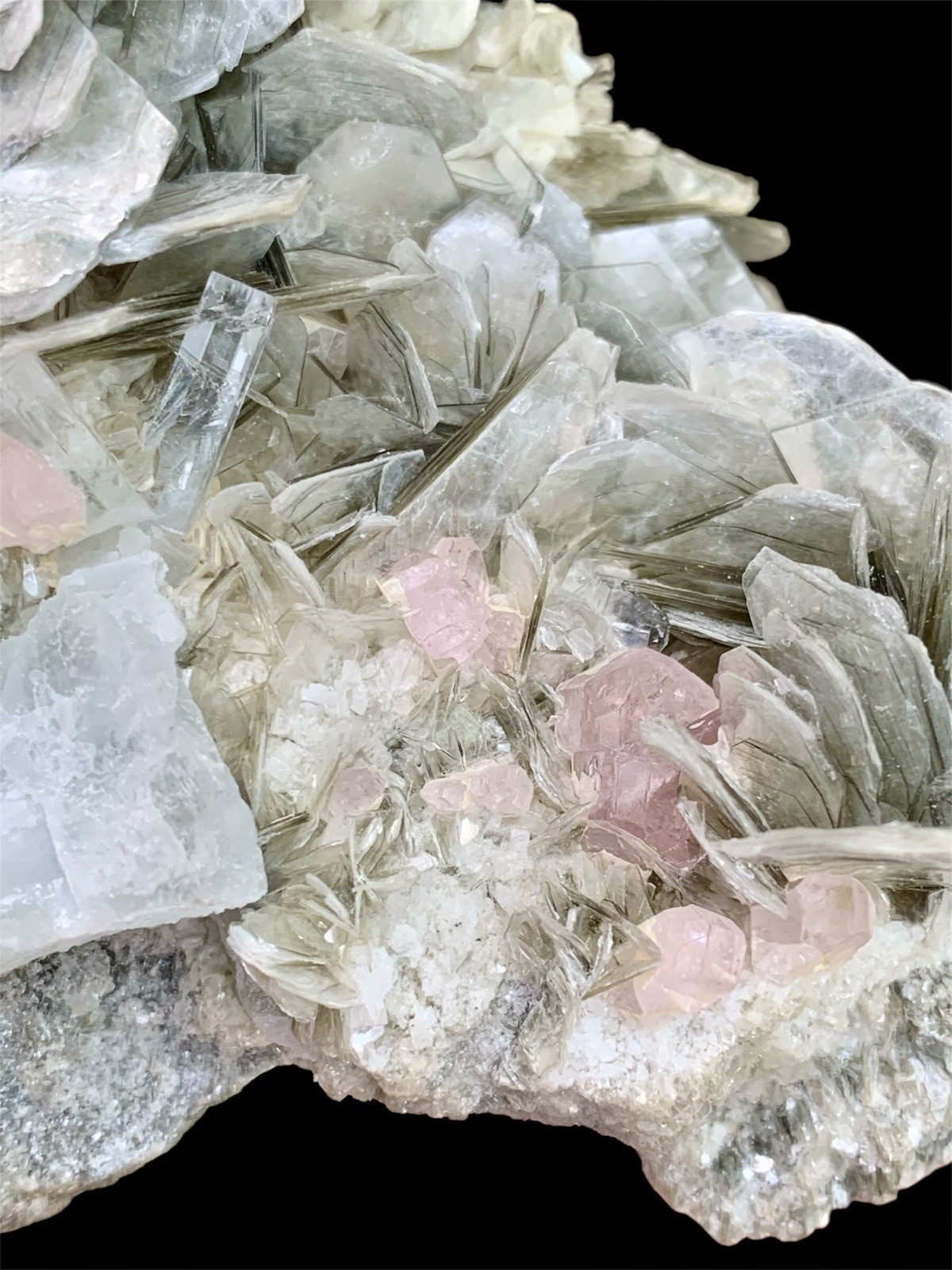 579 Grams Aquamarine Cluster With Mica Combine Specimen From Nagar Pakistan.