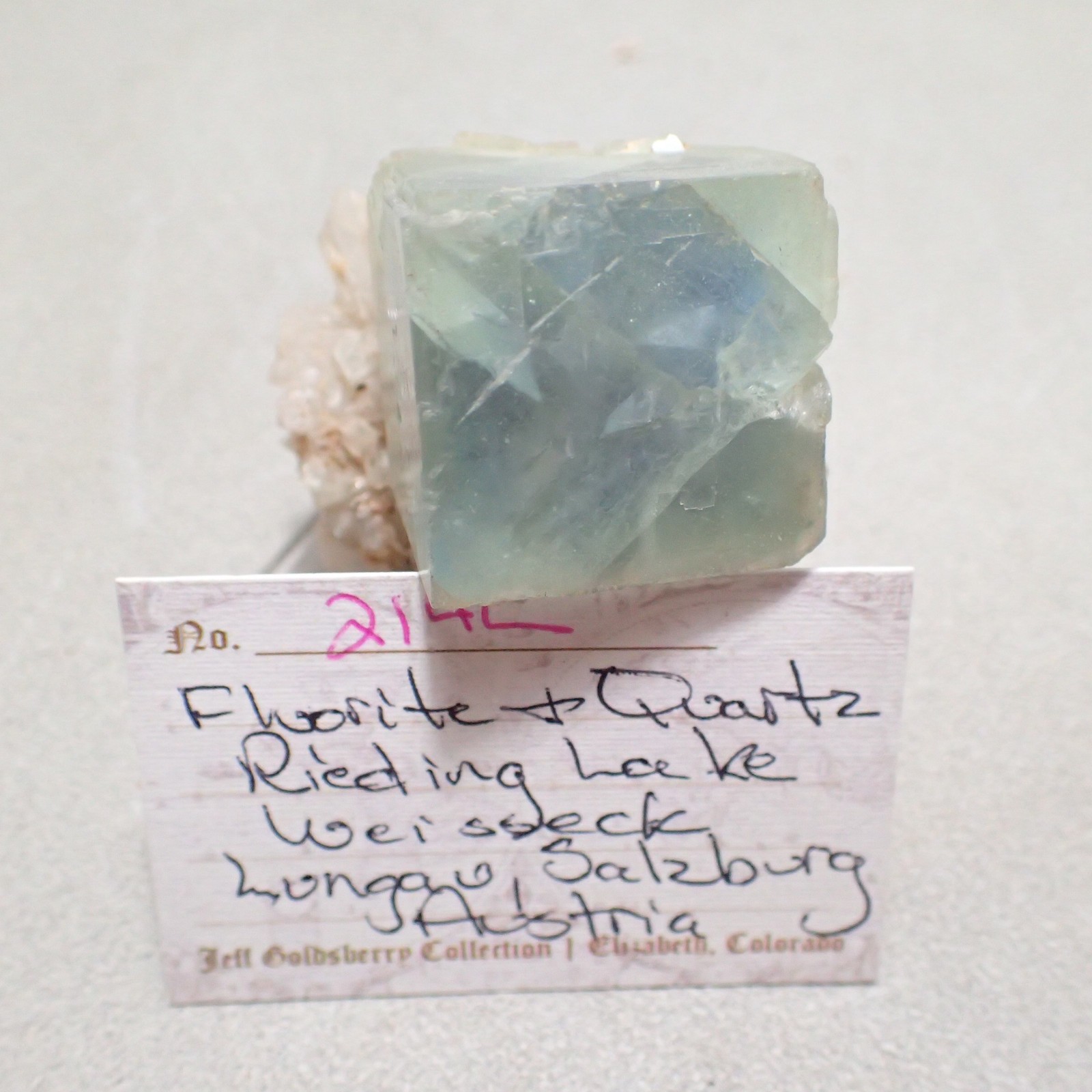 Fluorite & Calcite, Rieding Lake, Weisseck, Lungua, Salzburg, Austria