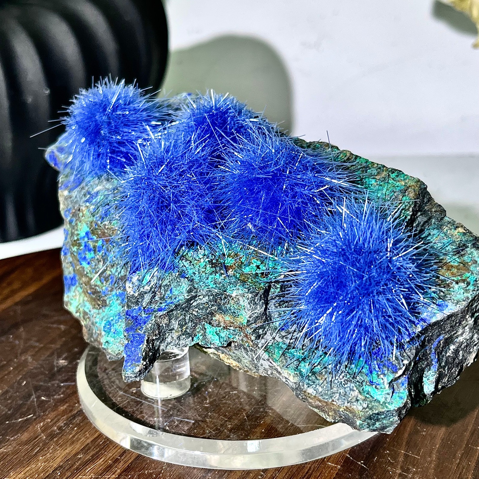 1.69LB Blue Natural Goethite Crystal Quartz Energy Ore Healing Mineral Specimen