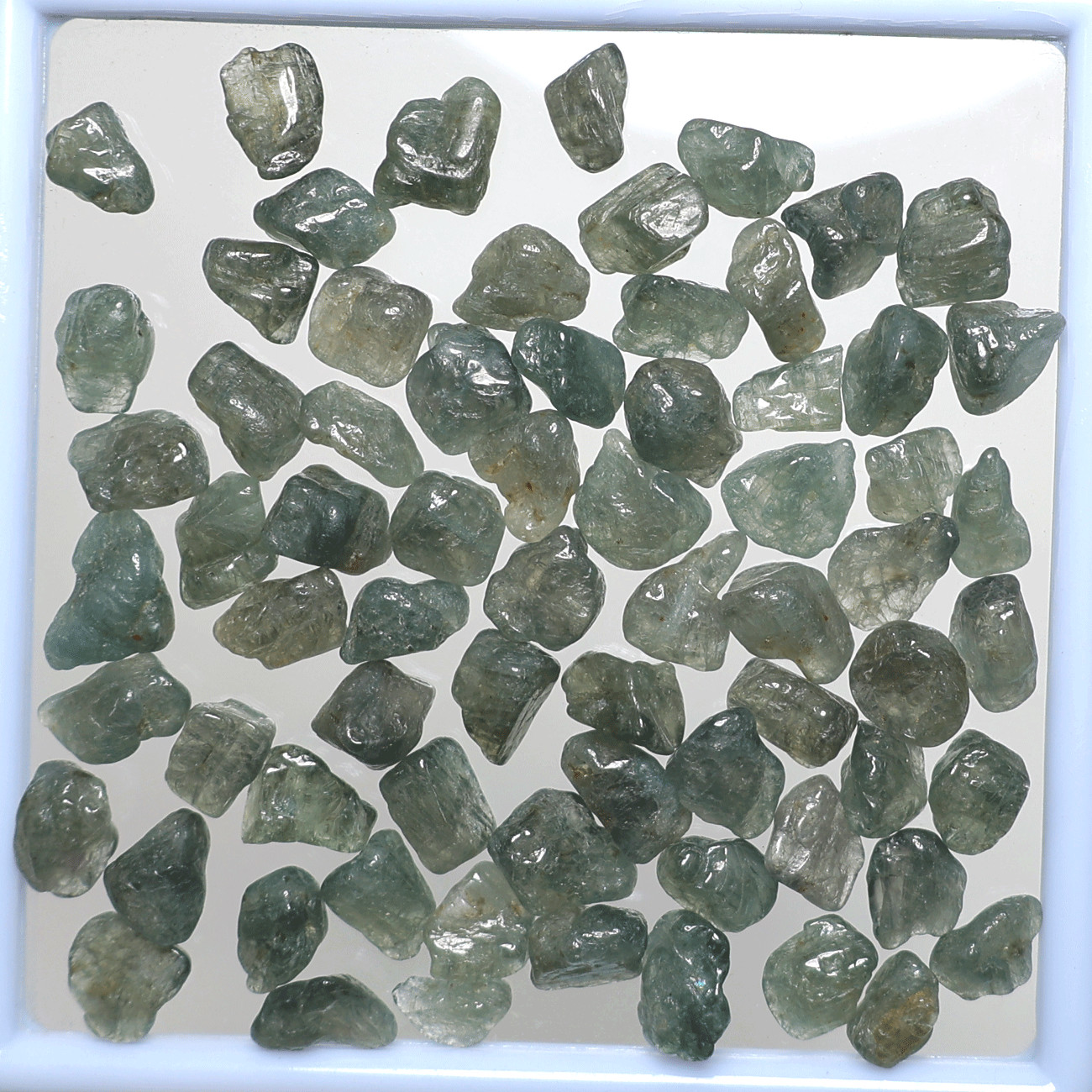 The Jewel Of Teal Waters~ 70 PC Natural Grandidierite Polished Gem Crystals Set