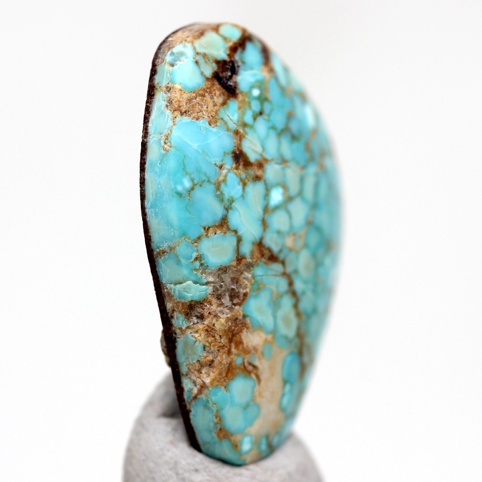 TURQUOISE Specimen Authentic Gemstone Cabochon Jewelry NUMBER 8 MINE ARIZONA