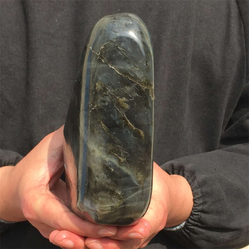 2.11kg Natural Labradorite Quartz Crystal Spectrolite Mineral Reiki healing