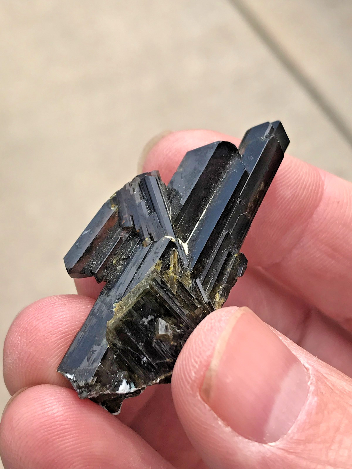 Epidote, excellent xtl cluster, Knappenwand, Austria, older specimen, ex Conklin