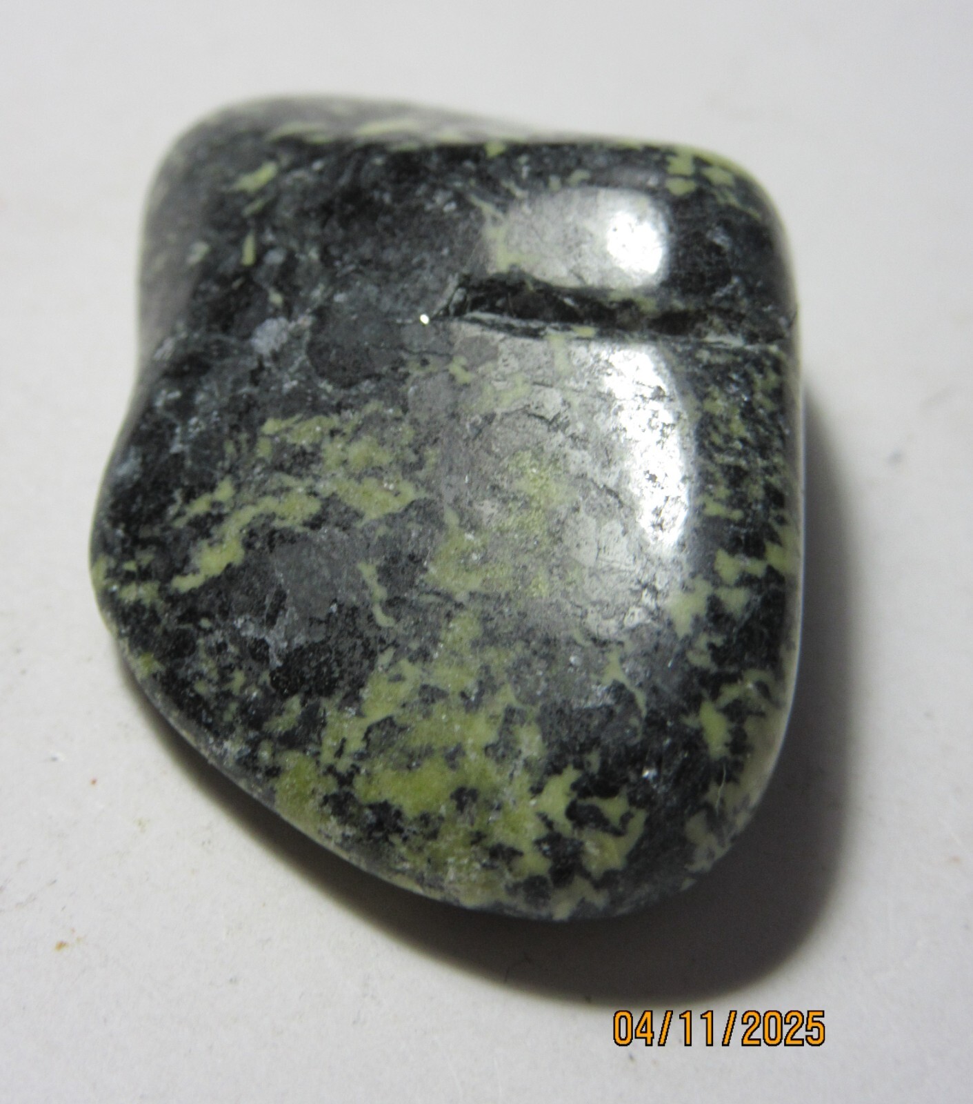 Speckled Green 1 5/8″ Epidote Tumbled N. Carolina Collectible SGETNC-97
