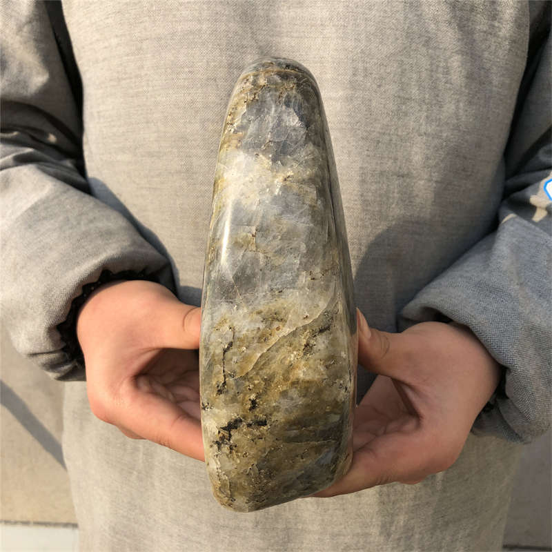 2.49kg Natural Labradorite Quartz Crystal Spectrolite Mineral Reiki healing