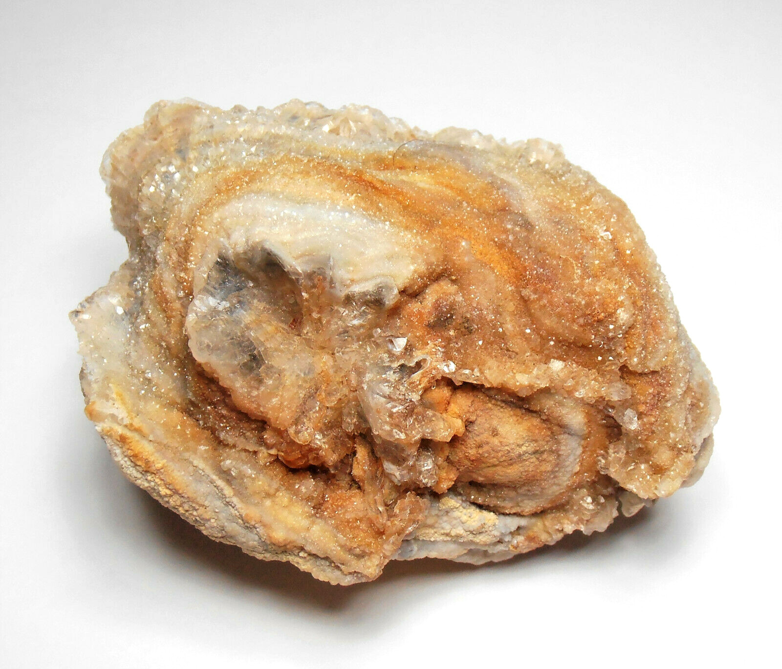 Chalcedony and Quartzine “Concha Geode” 来自 Barros Cassal – 2 3/8 英寸-