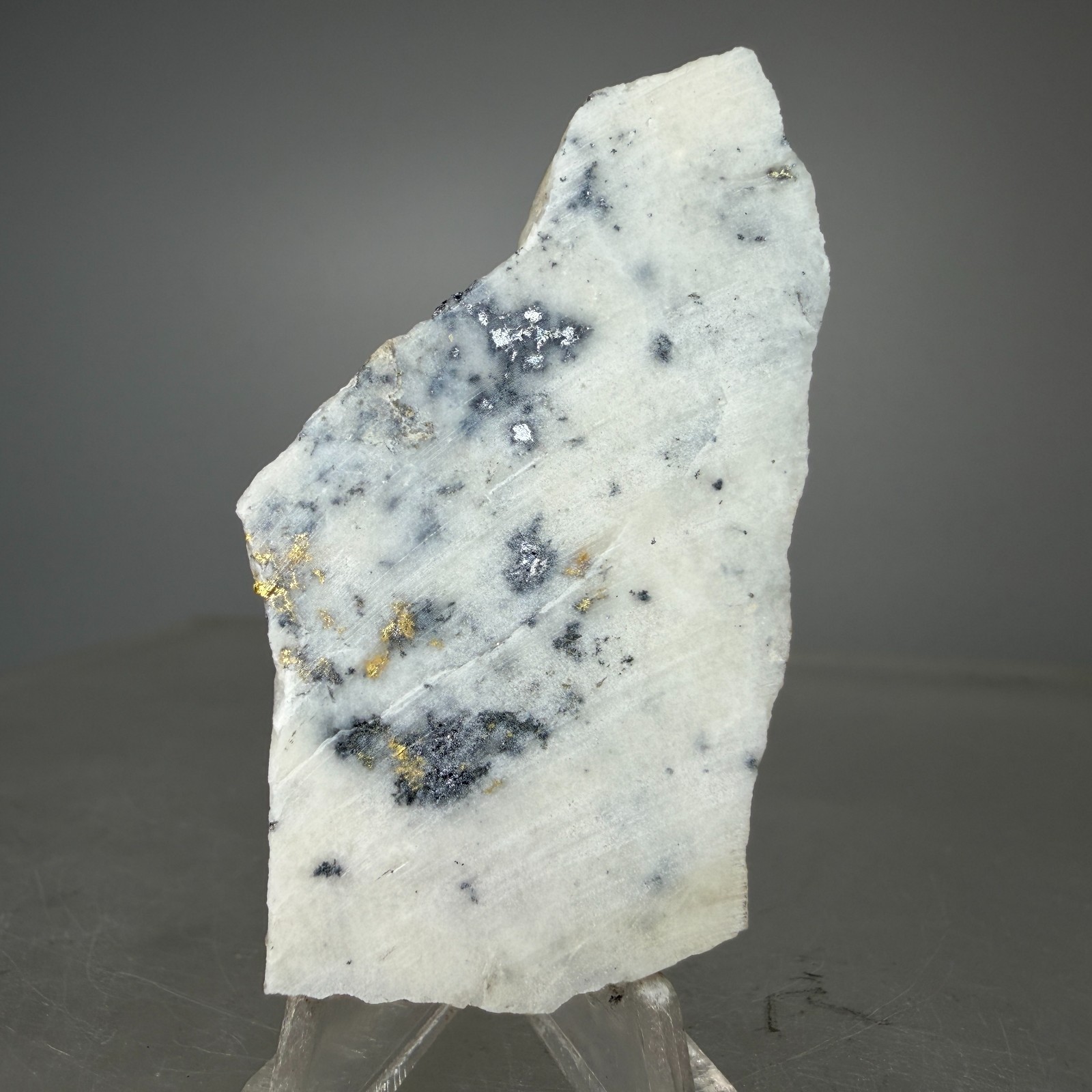 Native Gold in Quartz: Alma Mining District, Alma, Park County, Colorado- Rare!