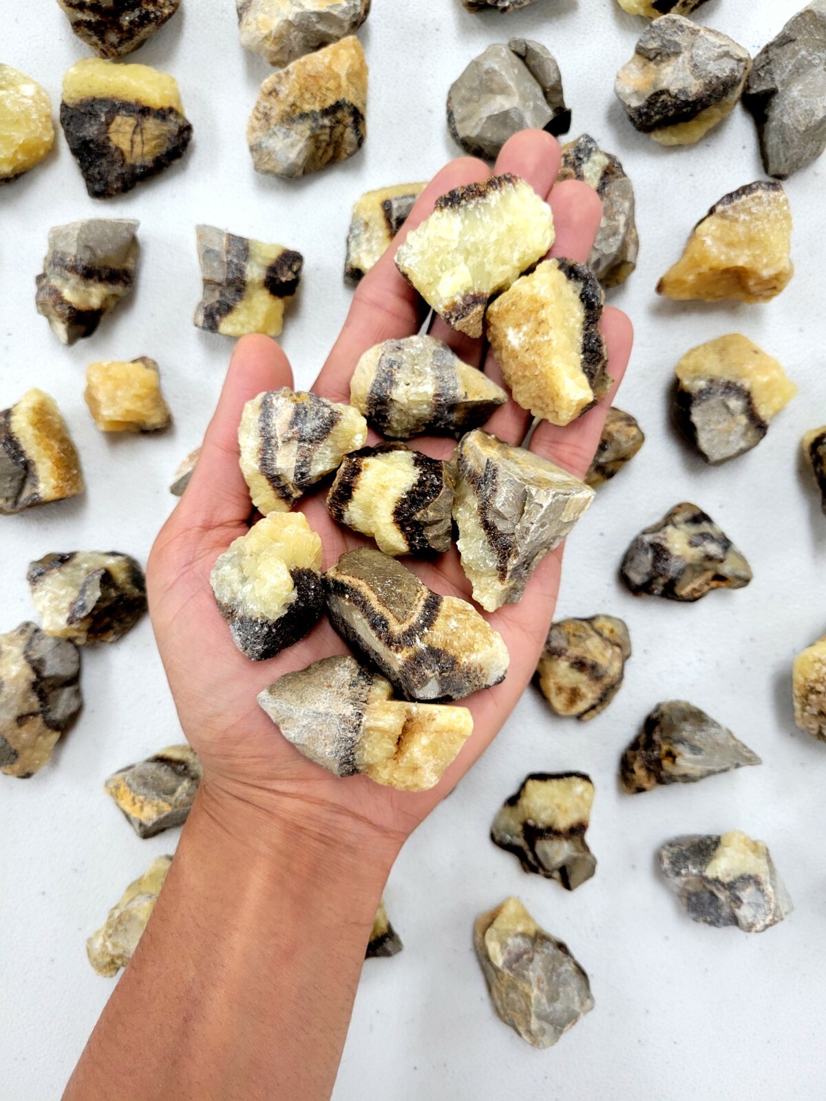 Raw Septarian Crystals Bulk Rough Natural Stones for Tumbling Crystal Healing