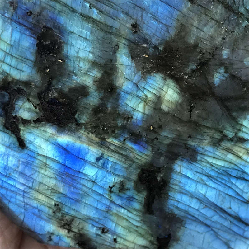 830g Natural Labradorite Quartz Crystal Spectrolite Mineral Reiki healing