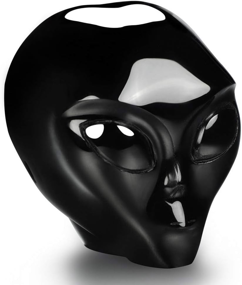 Elegant 2.0″ Black Obsidian Crystal Alien Skull – Gift of Healing & Style