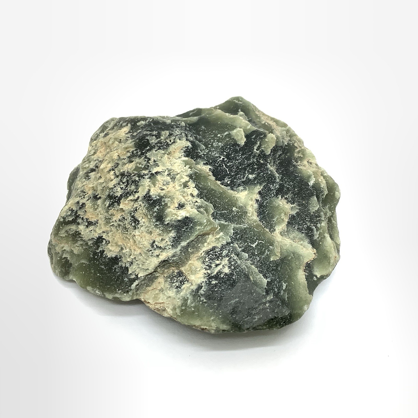 Wyoming Jade Pebble Green Nephrite Jade Slick Ventifact Desert Stone Specimen 48