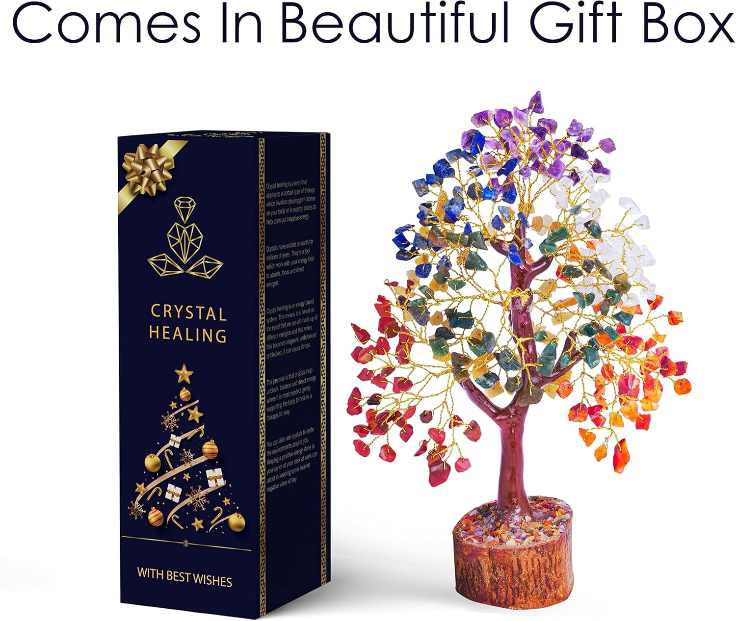7 Chakra Tree of Life, Crystals and Healing Stones, Birthday Gifts for Women – C