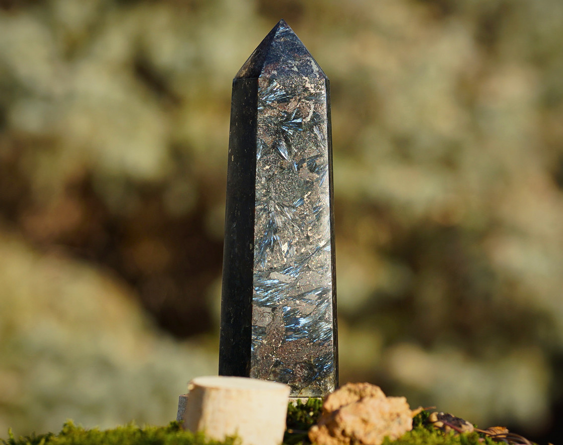 Wholesale Lot 1 Lb Natural Arfvedsonite Quartz Obelisk Tower Crystal Wand Energy