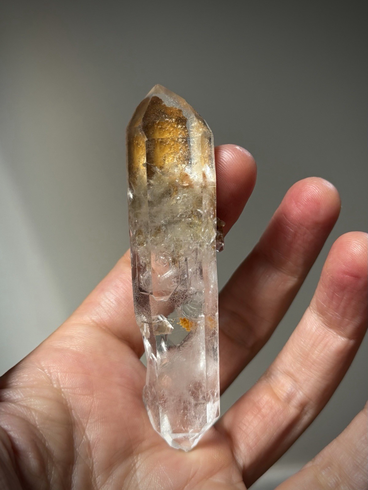 Double Terminated Quartz Inclusion Quartz Window Quartz Iron Quartz Brazil