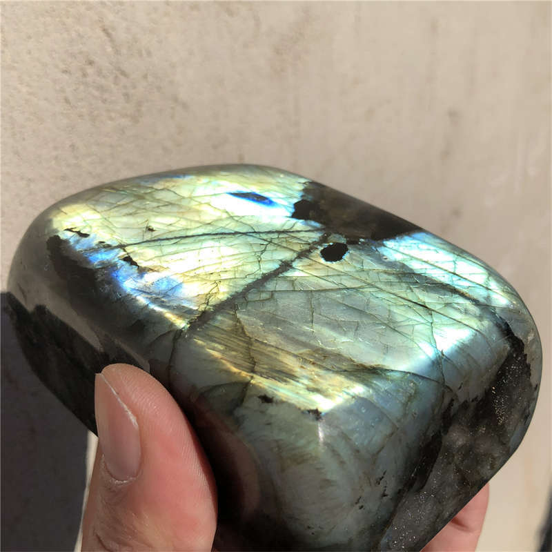 820g Natural Labradorite Quartz Crystal Spectrolite Mineral Reiki healing