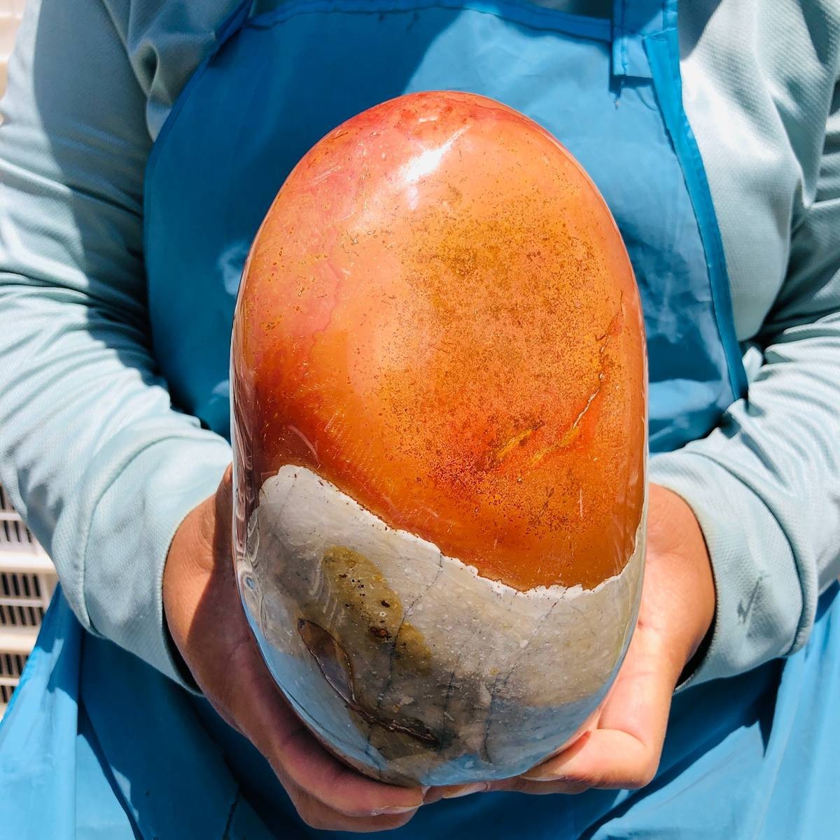 7.39LB Natural Marine jasper quartz crystal free form mineral specimen