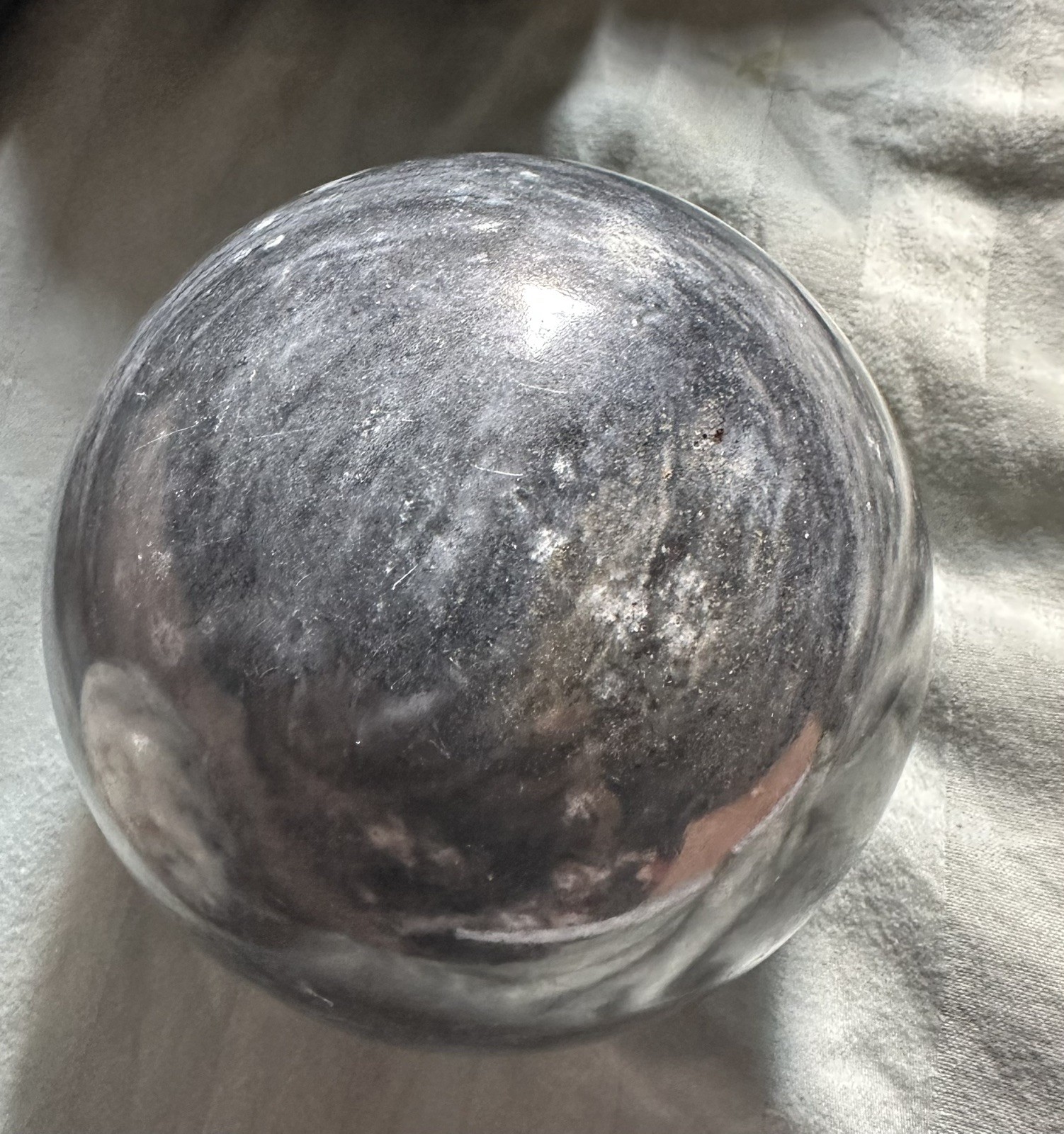 6 Solid Marble Polished Balls Decorative Sphere/ Orb Heavy Stone 3.75-4”