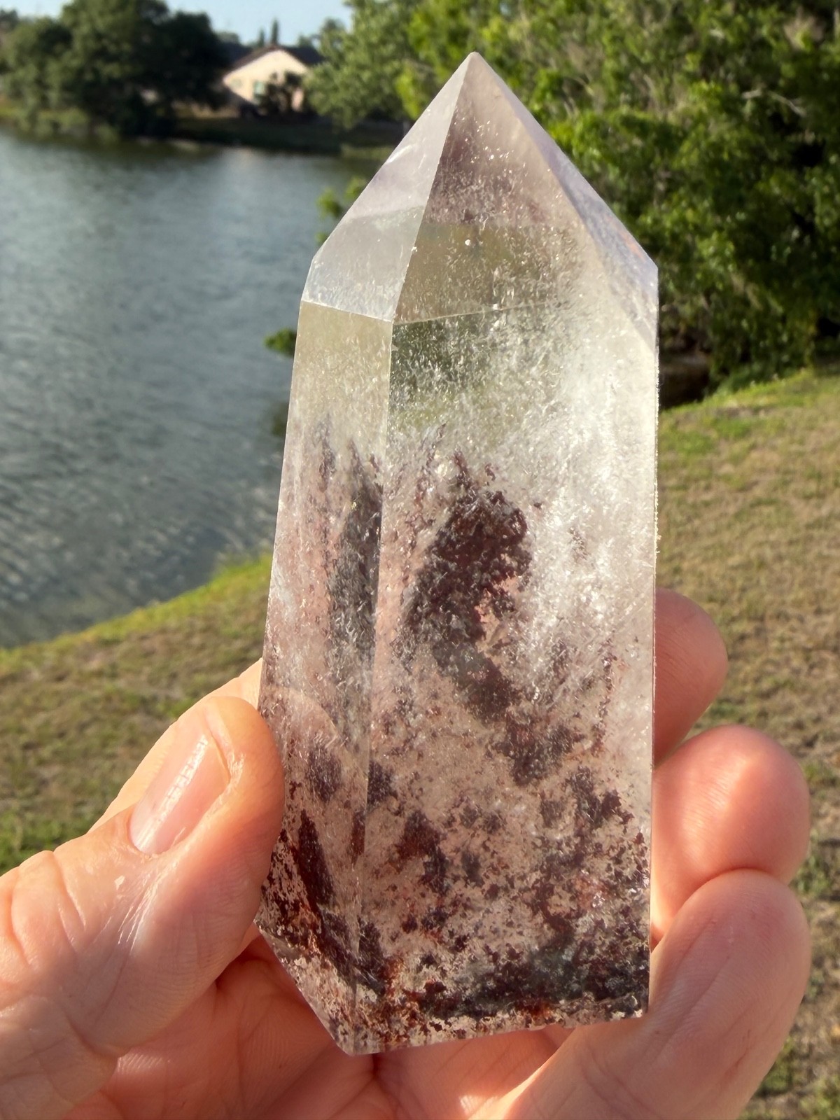 Garden Quartz Tower Crystal Point Gemstone 3.75″ 211 grams