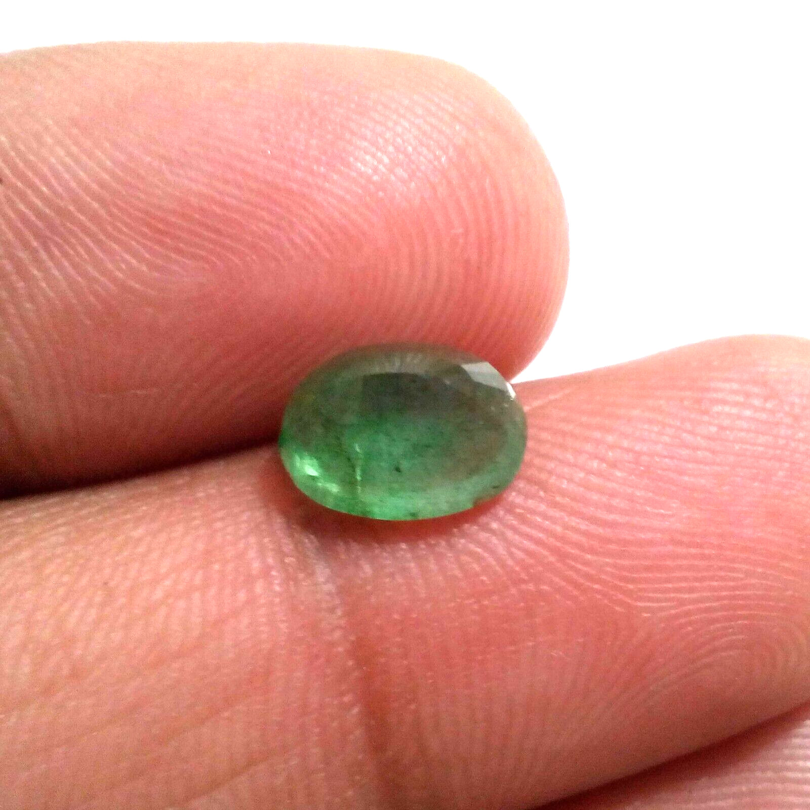 Good Quality Zambian Green Emerald Oval Shape 2.30 Crt Faceted Loose Gemstone