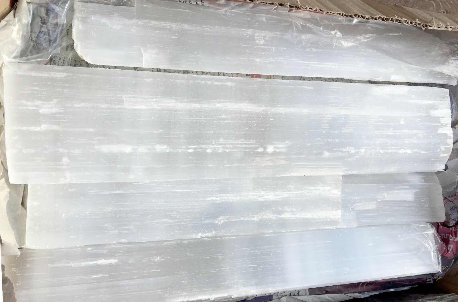 10 ” Selenite Logs XL Natural Crystal Sticks Rough Wands BULK 5 lb LOT Wholesale