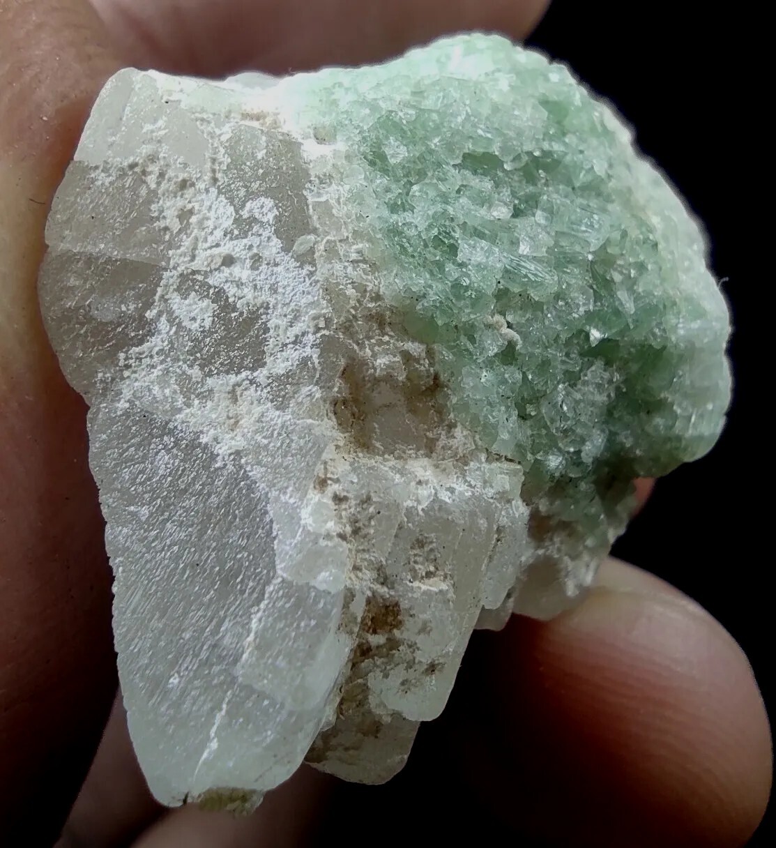 Aesthetic Tourmaline Crystals With Kunzite Crystal From Afghanistan.