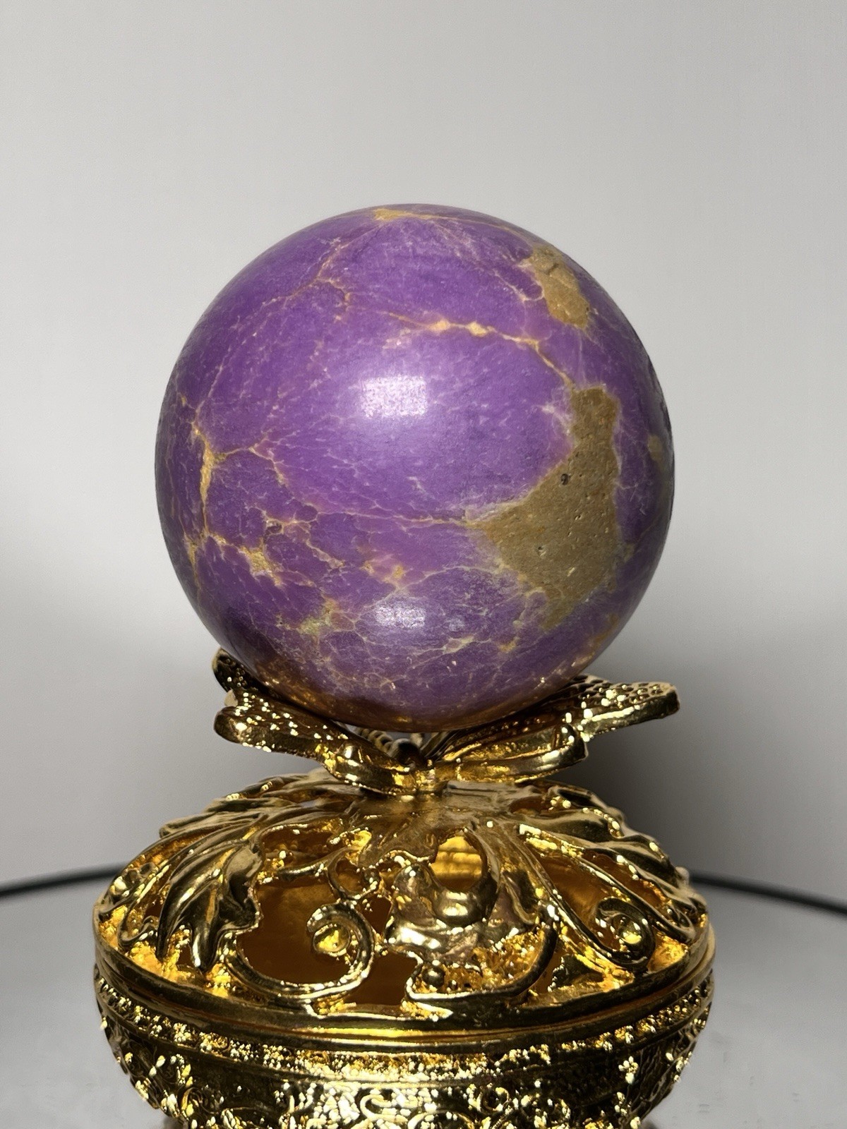 Phosphosiderite Sphere w/holder 57mm
