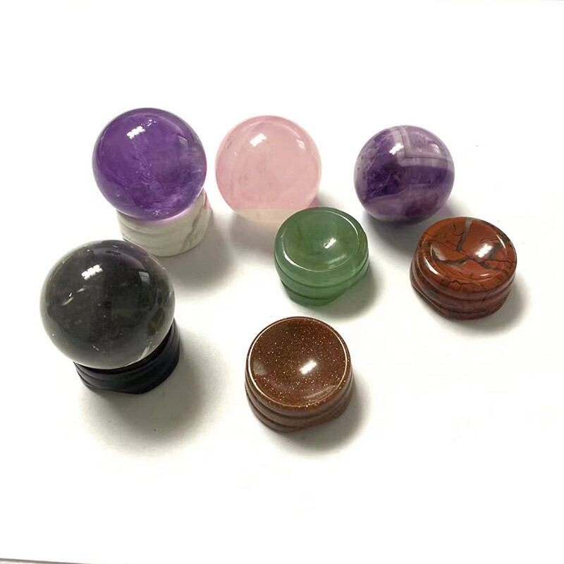 Crystal Base Display Sphere Egg Support Ball Stand Holder Natural Stone Home US