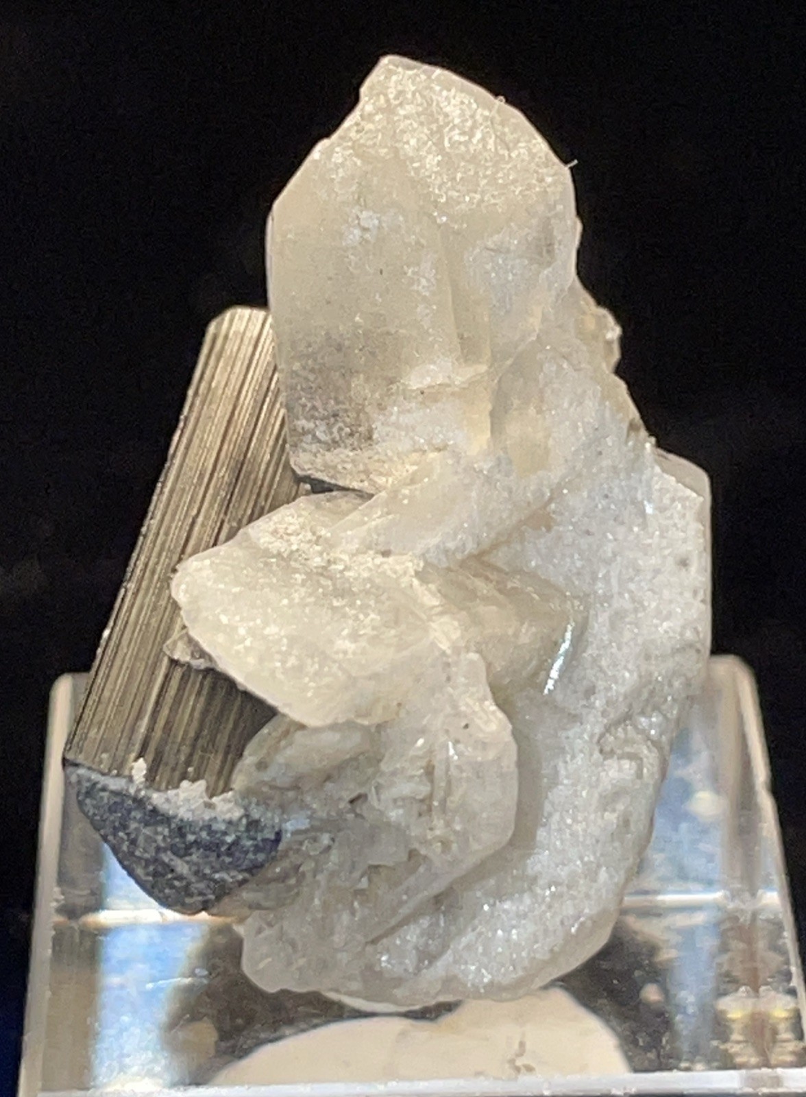 THUMBNAIL DT GREEN CAP TOURMALINE WITH ALBITE AND QUARTZ PAPROK,AFGHANISTAN