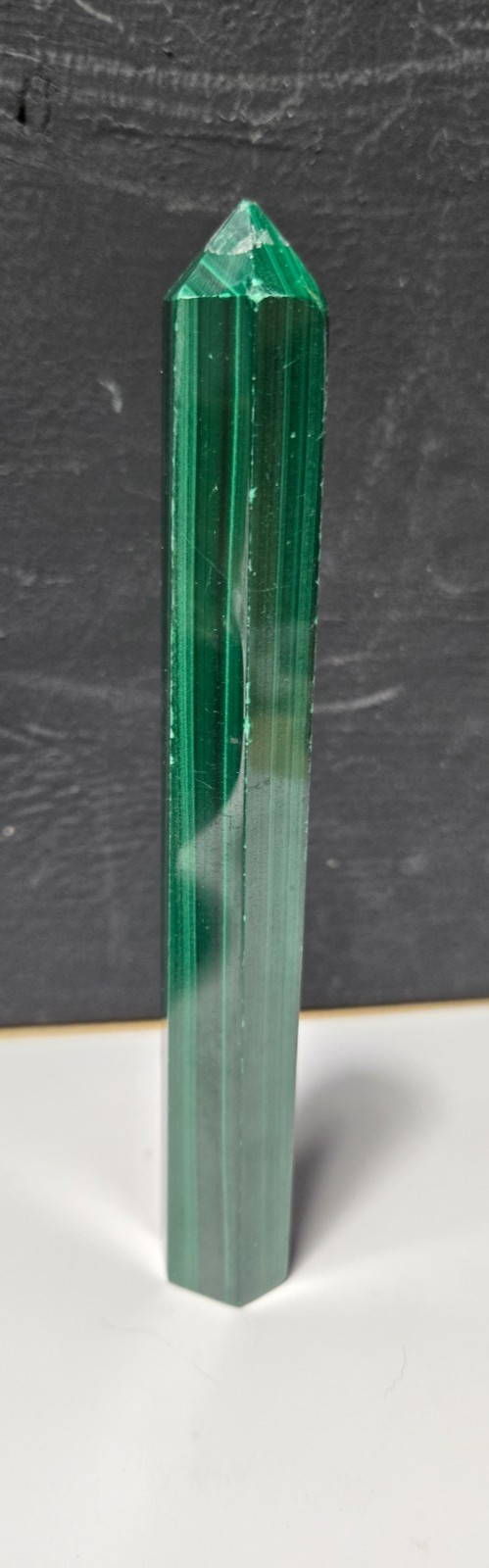 RARE FIND! XL 6in tall Malachite tower P7
