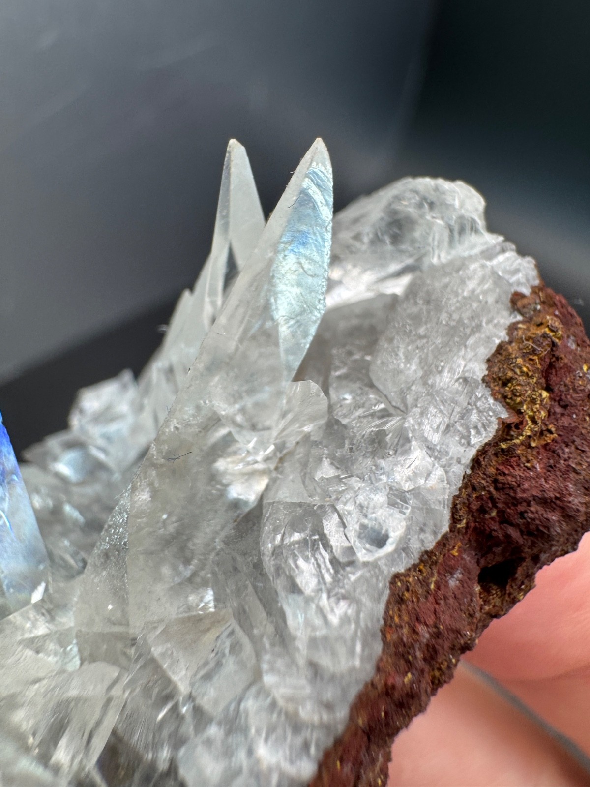 6223 High Quality Sharp, Clear Calcite Cluster Ojuela Mine, Durango MX 58g