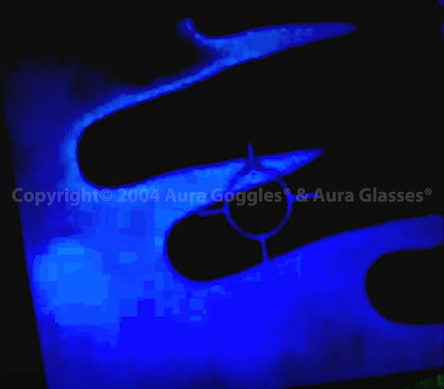 OFFICIAL DICYANIN PRO AURA GLASSES hunting ghost paranormal flashlight uv evp qi