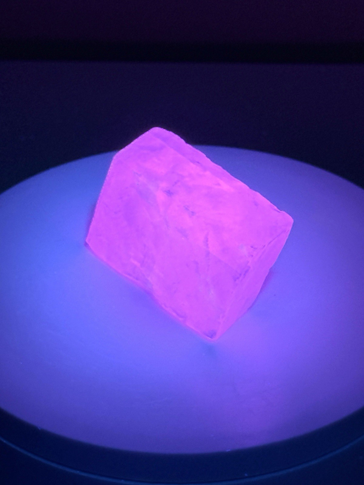 STUNNING Iceland Spar Calcite Crystal Specimen w/ Terlingua-like Fluorescence