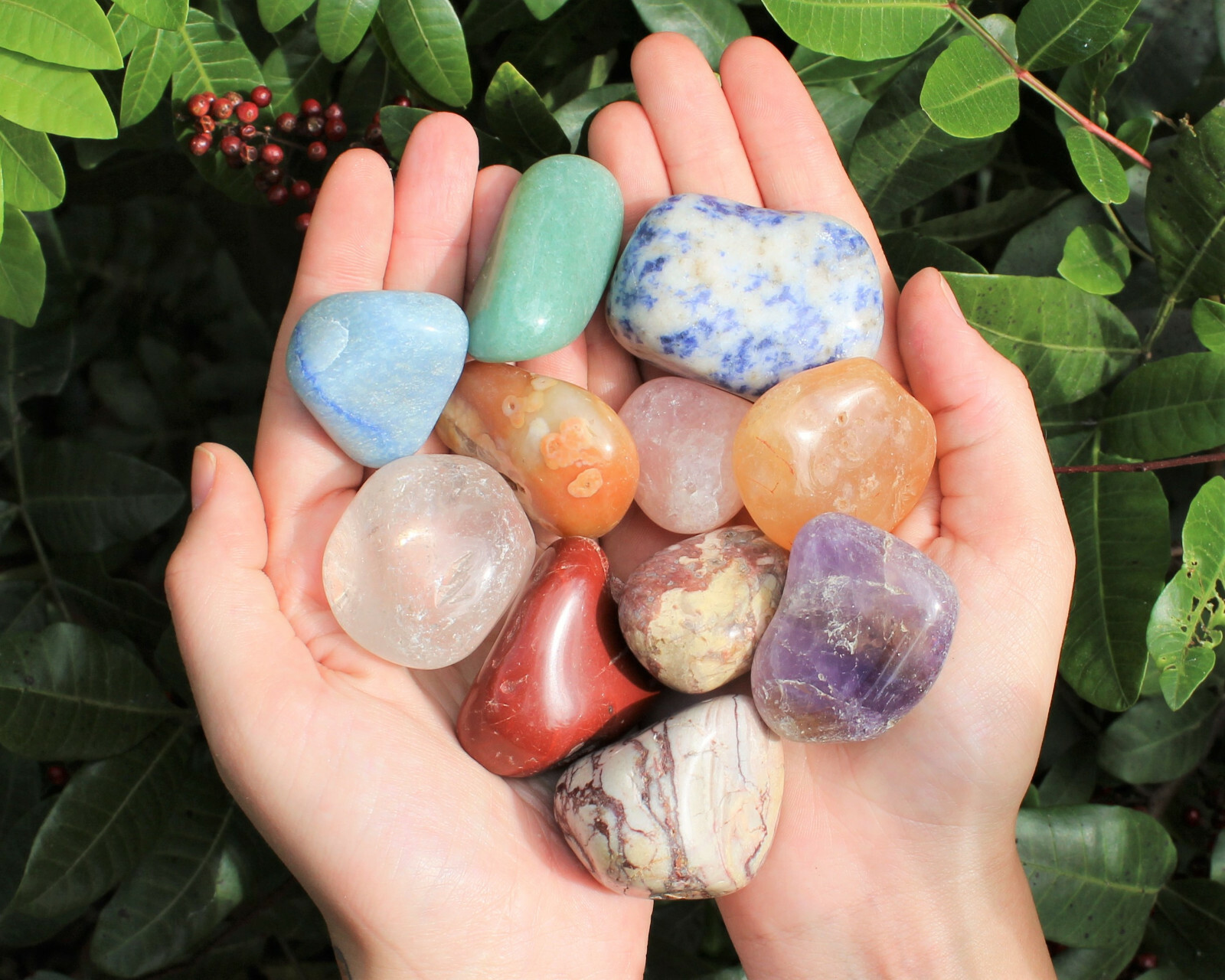 Assorted Mix Tumbled Stones: SMALL, MEDIUM or LARGE Sizes Wholesale Bulk Lots
