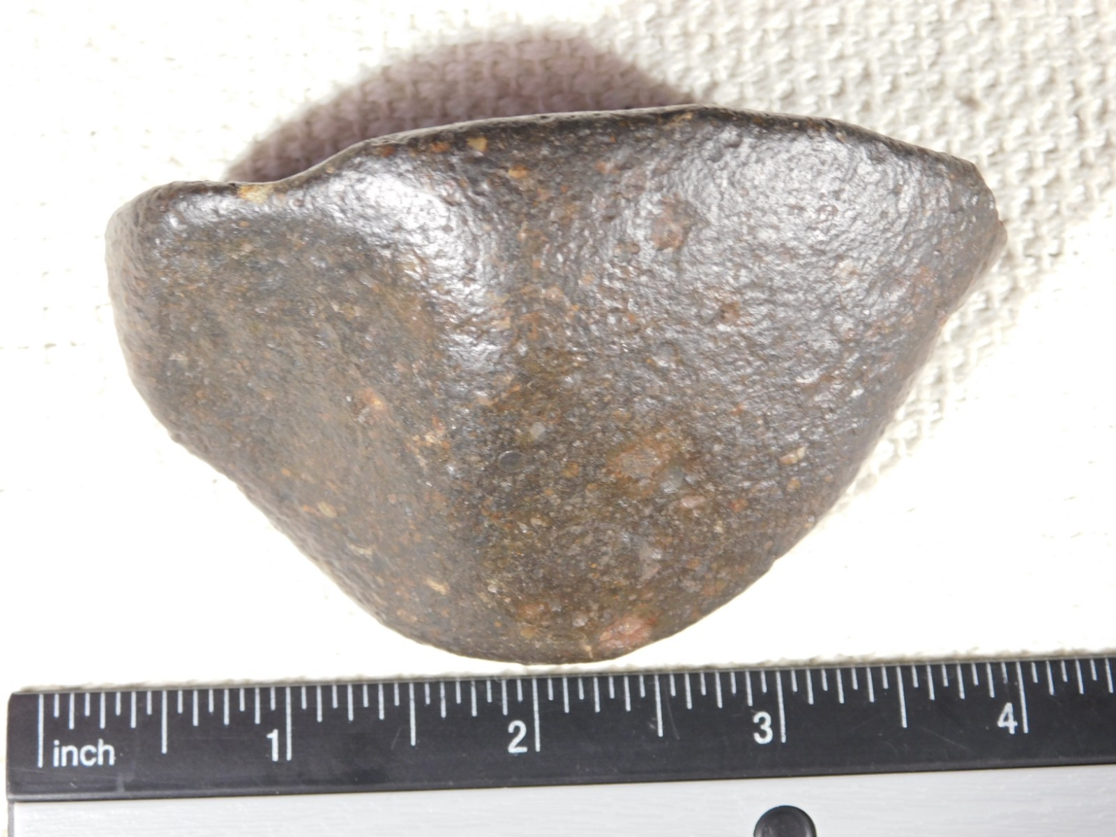 wOw! Stony METEORITE with DARK Fusion Crust and REGMAGLYPTS Libya 274gr