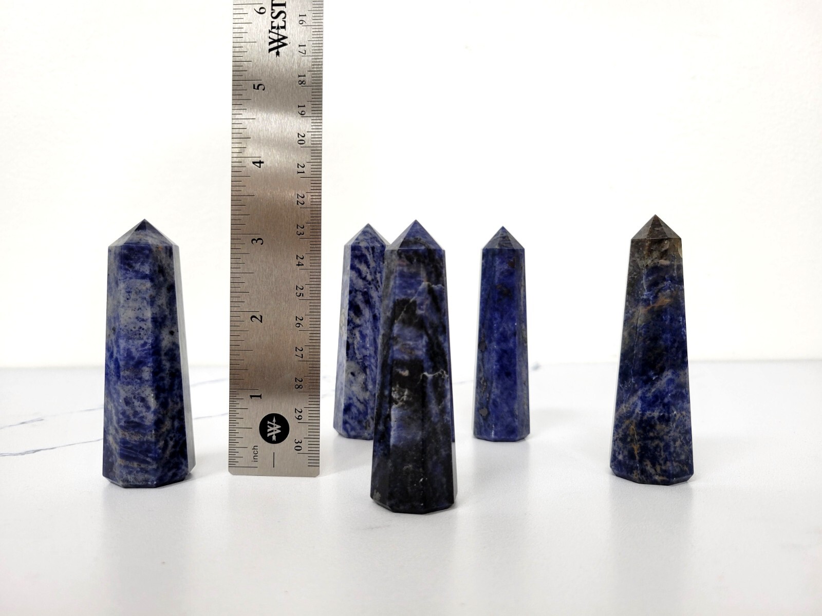 POLISHED CRYSTAL TOWER POINTS OBELISK WAND HEALING GEMSTONE FOR REIKI & GRIDS