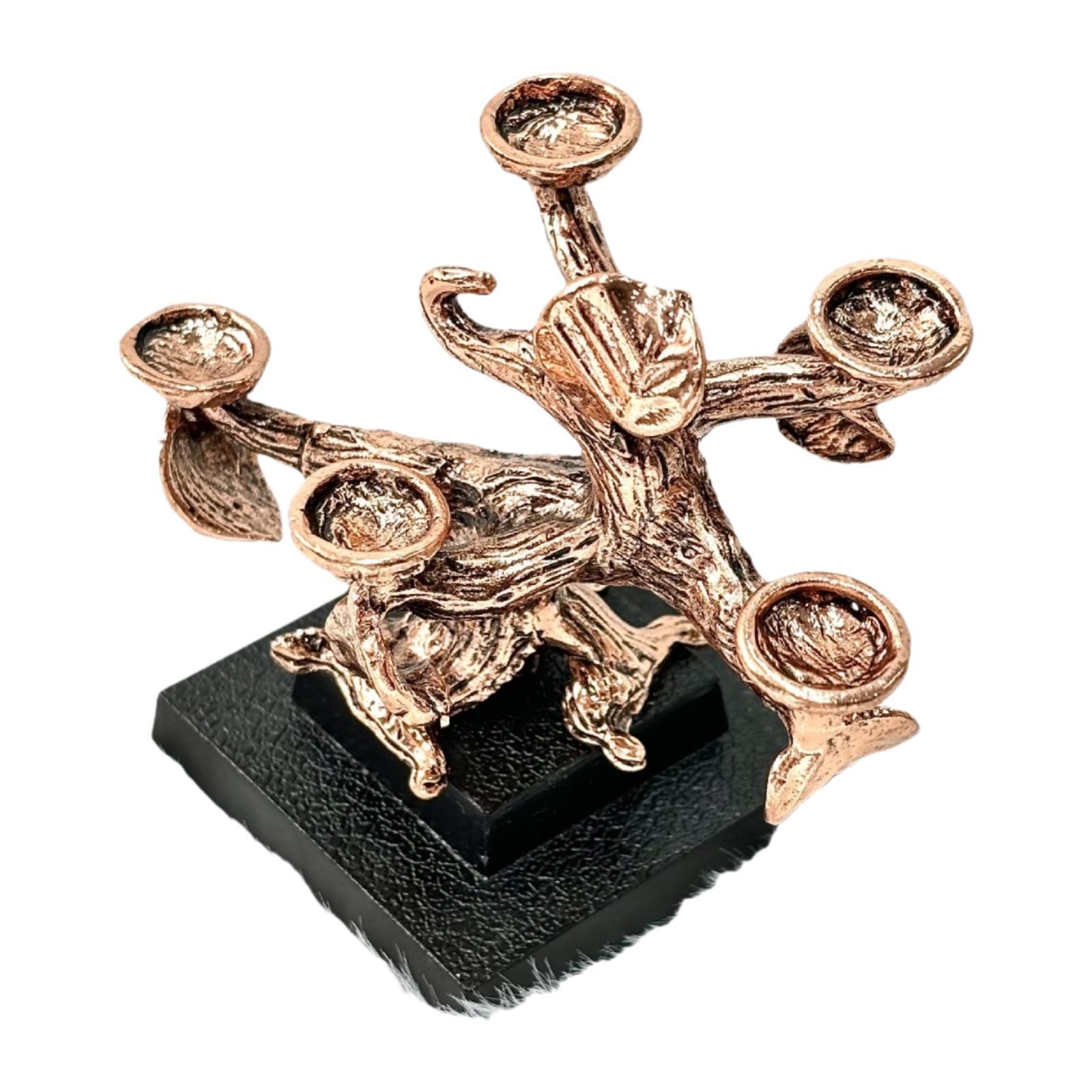 Crystal Ball Stand Mineral Holder Tree Shaped 5 Sites Multifunctional Sphere