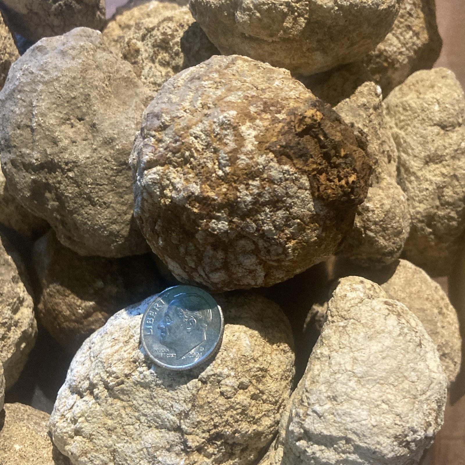 Medium Unbroken Geodes (Lot of THREE)