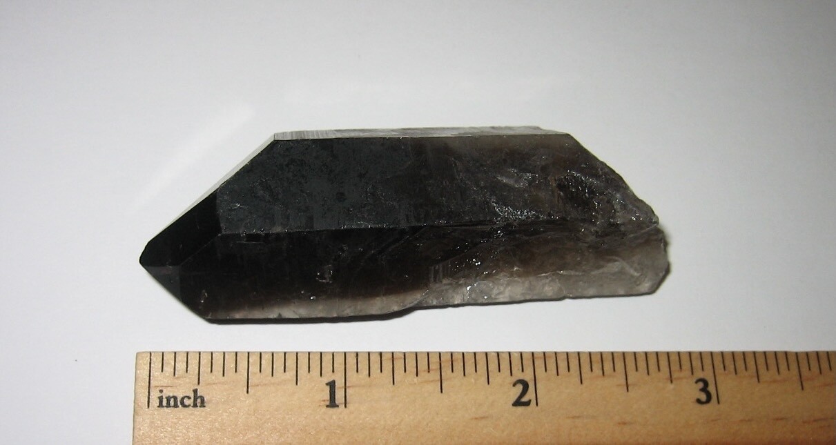 BEAUTIFUL NATURAL 2.7″ x 1″ SMOKY QUARTZ CRYSTAL MINERAL POINT ~ 51.6grams *1
