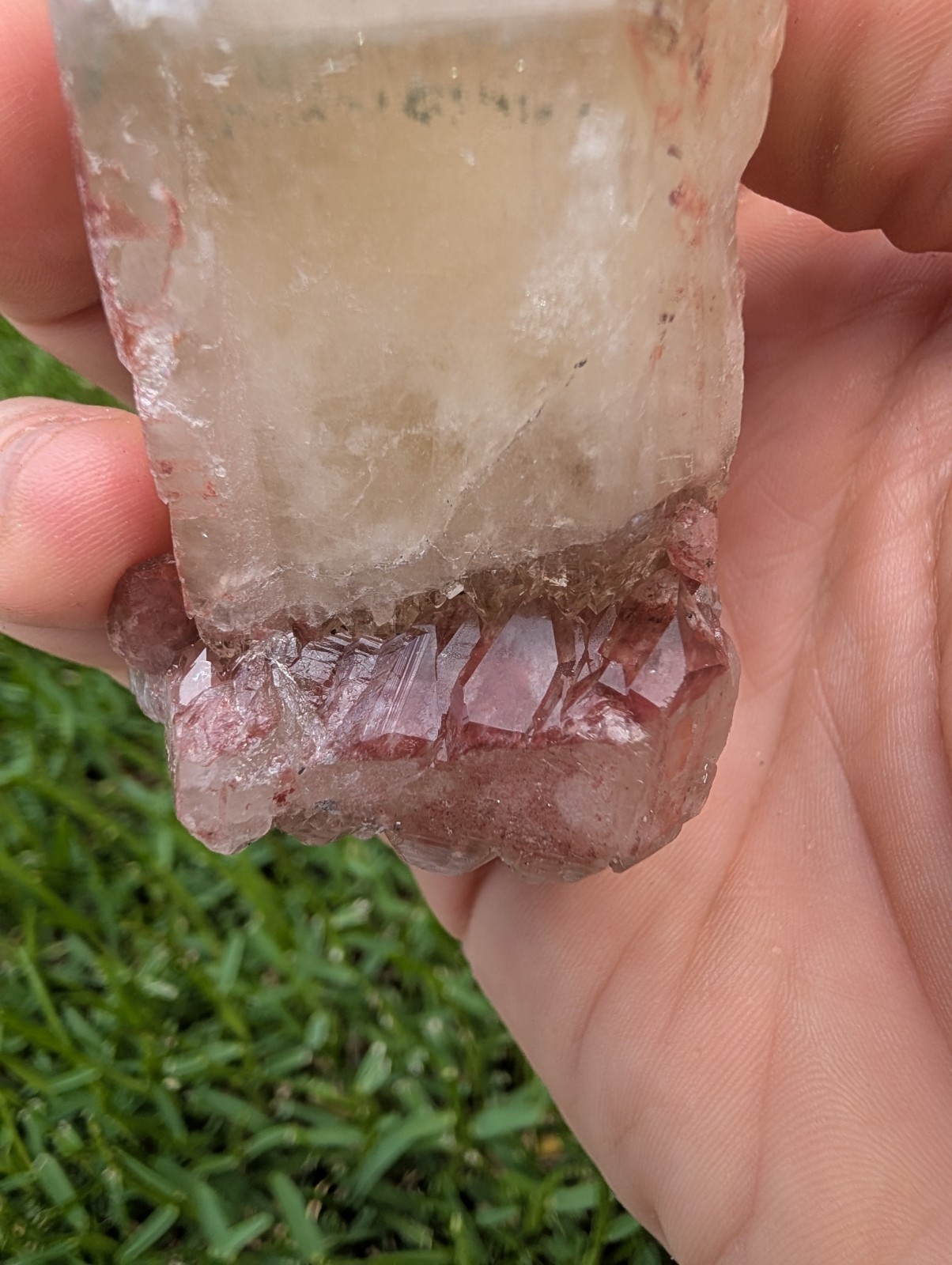 Natural Rare Blood Citrine Red Hematoid Inclusions Small Find 2024 Specimen