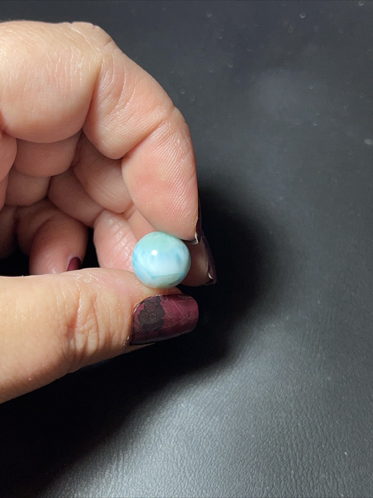 Larimar Mini Sphere Ball Orb Marble 12mm