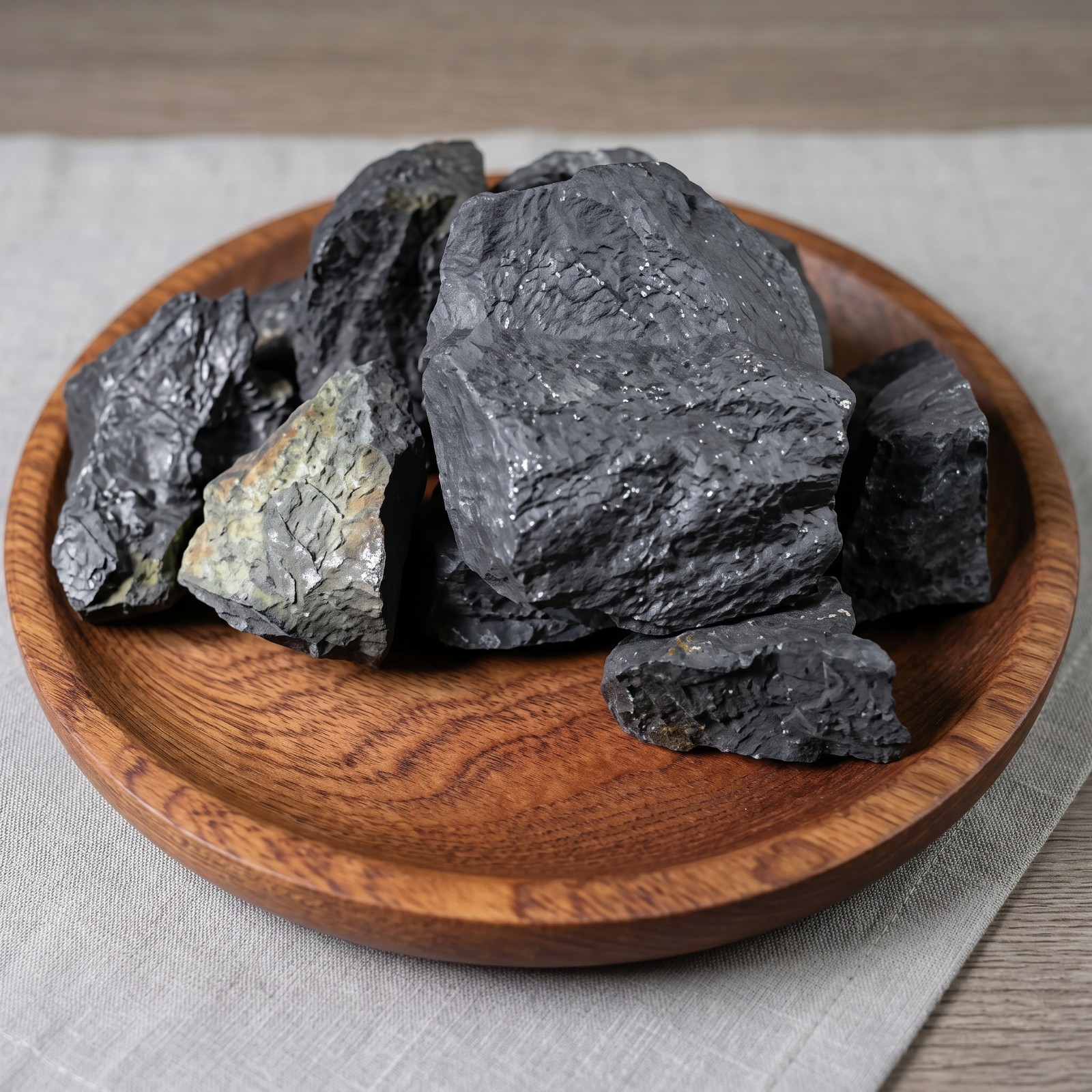 Natural Raw Shungite Rough Stone Mineral Specimen Purifying Healing Crystal