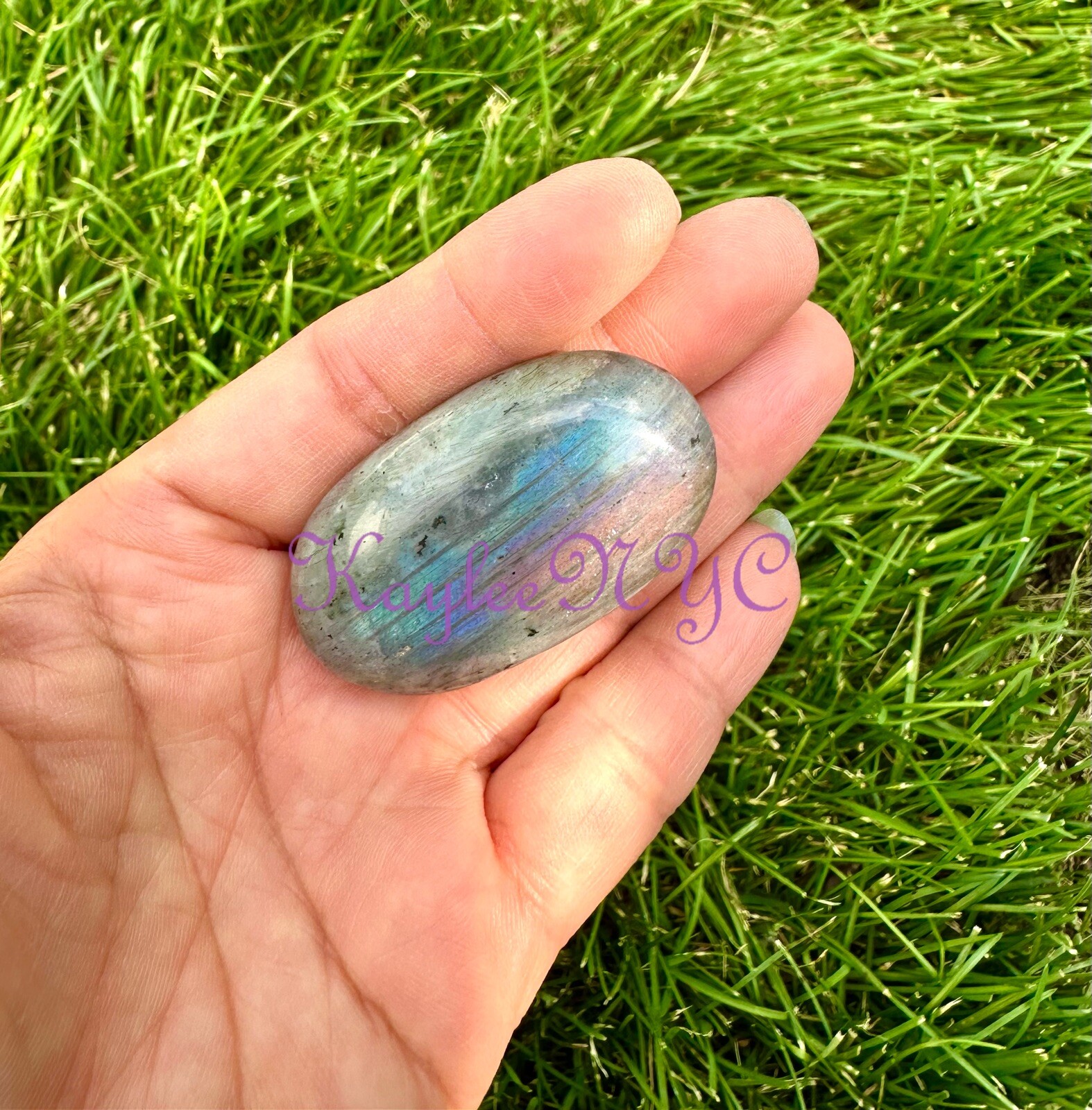 Wholesale 2 Lbs Lot Natural Sunset Labradorite Palm Stones Crystal Energy