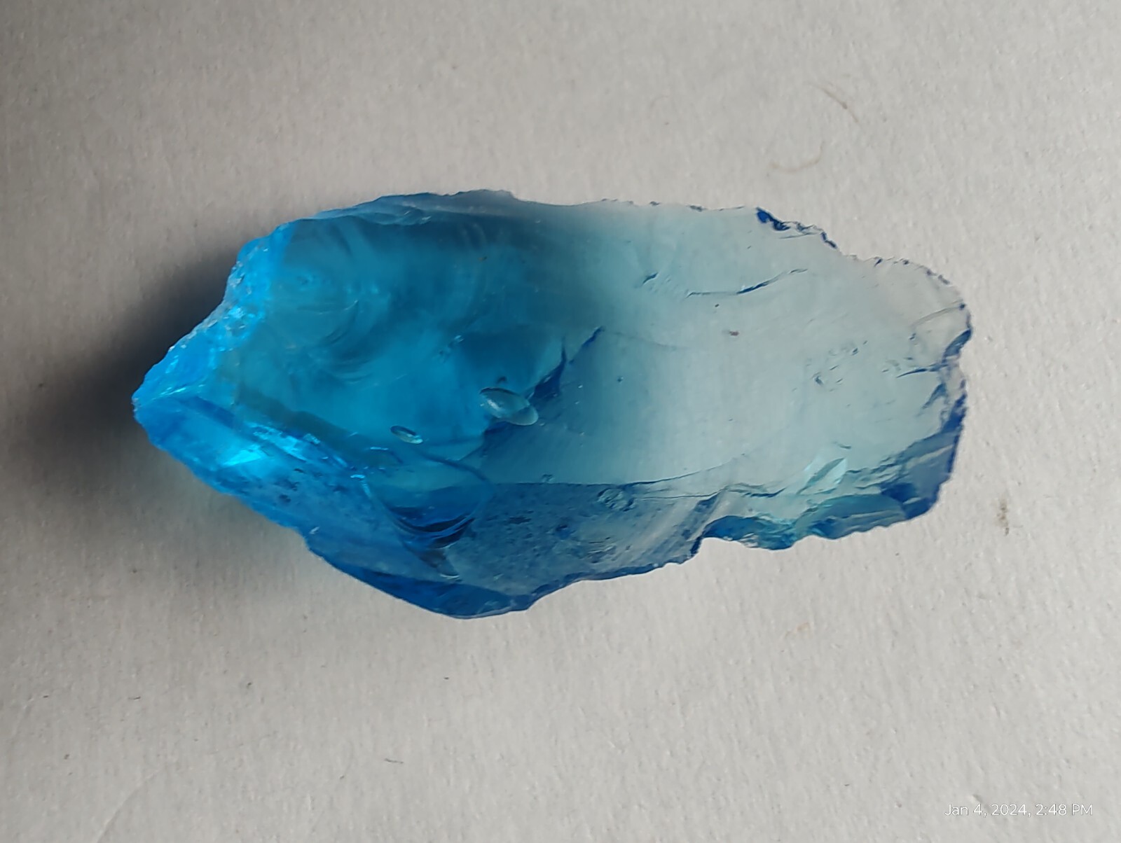 Blue Sky Monatomic andara Crystal Arcturian stone Specimen 10 gram