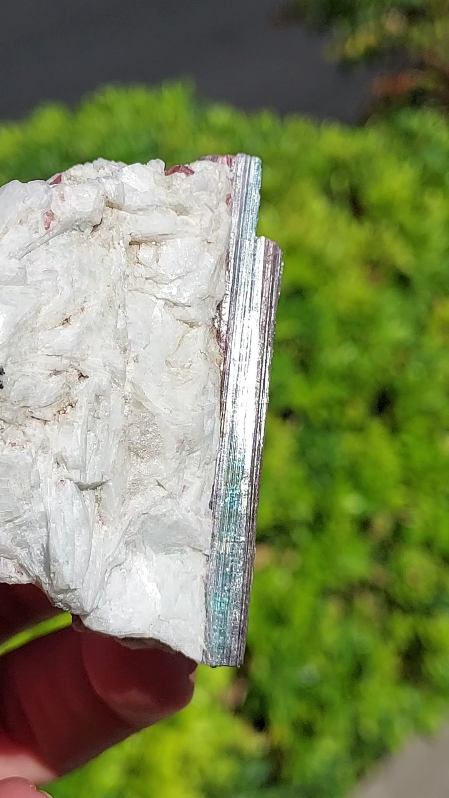 LARGE PARAIBA CUPRIAN BLUE PINK TOURMALINE COPPER BEARING BATALHA MINE BRAZIL