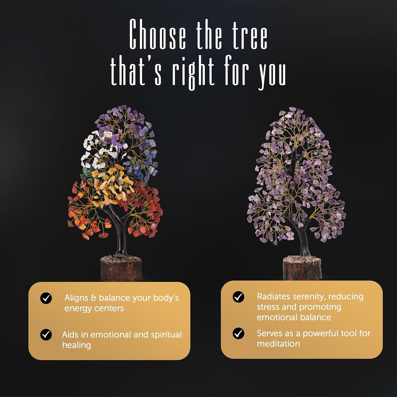 Tree of Life,Crystals and Healing Stones,Birthday Gifts for Women-Crystal Tree