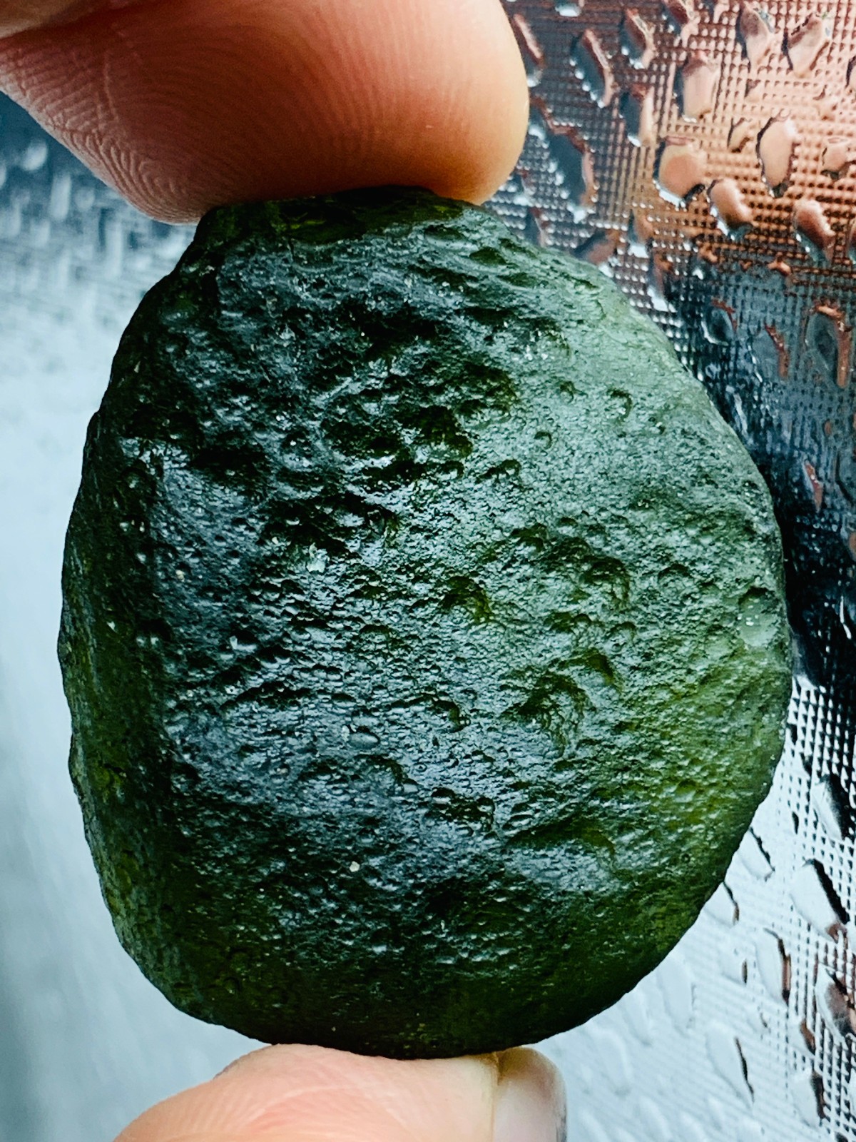 TOP Moldavite Raw Moldavite Crystal from Czech Republic PICcertificate 69CT