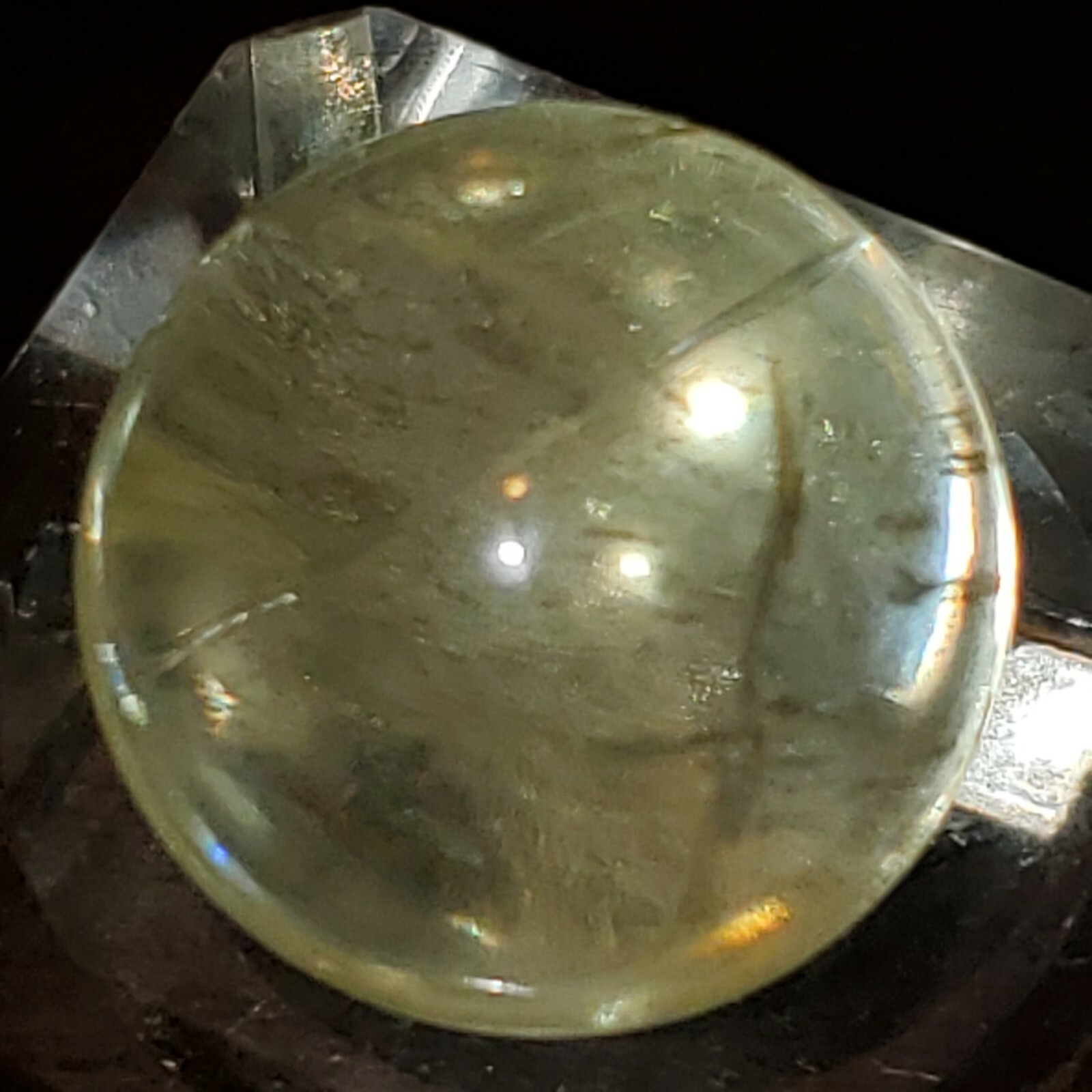 Citrine Sphere Ball Orb Marble 19.3mm, 11g