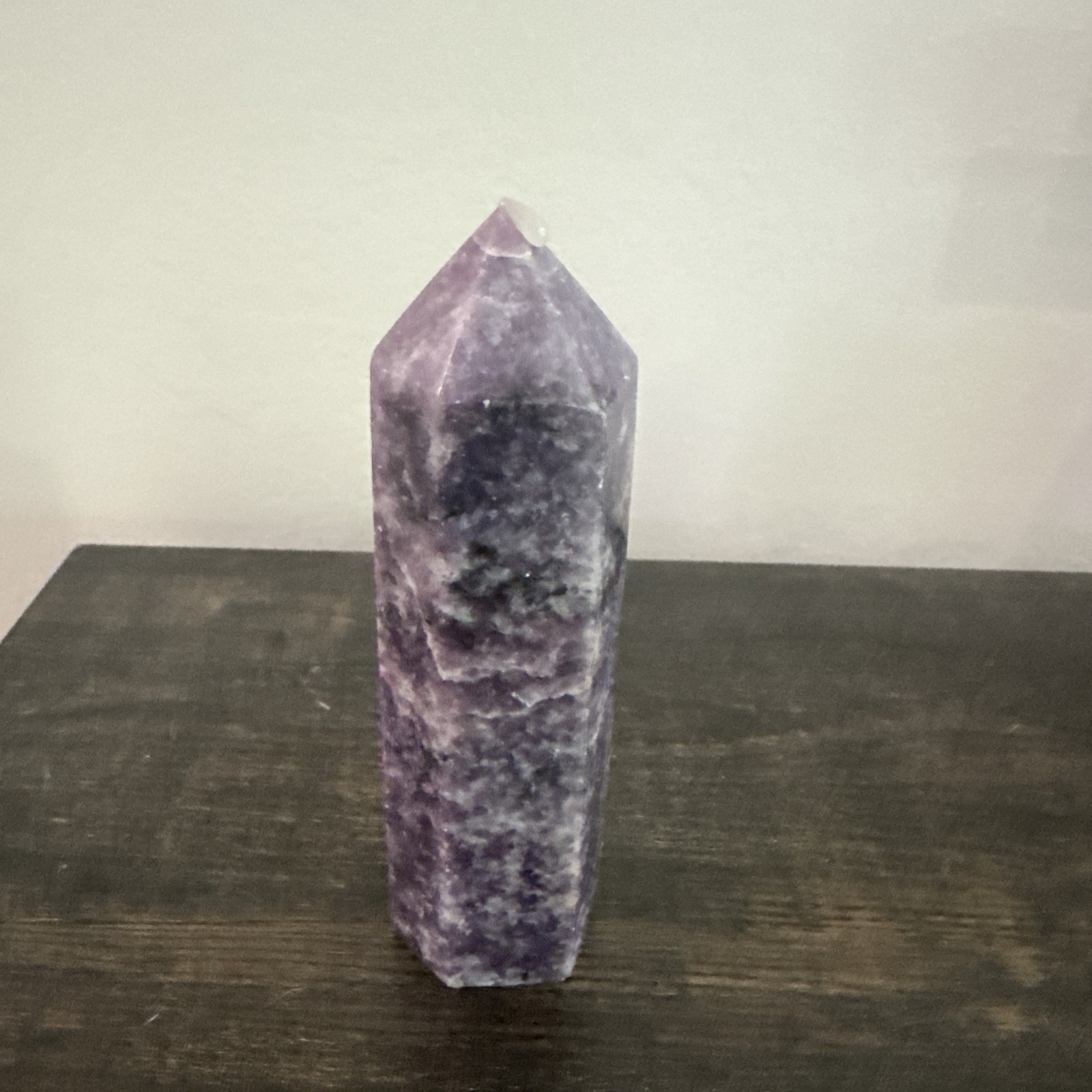 Lepidolite Crystal Tower 295 Grams 5.25”